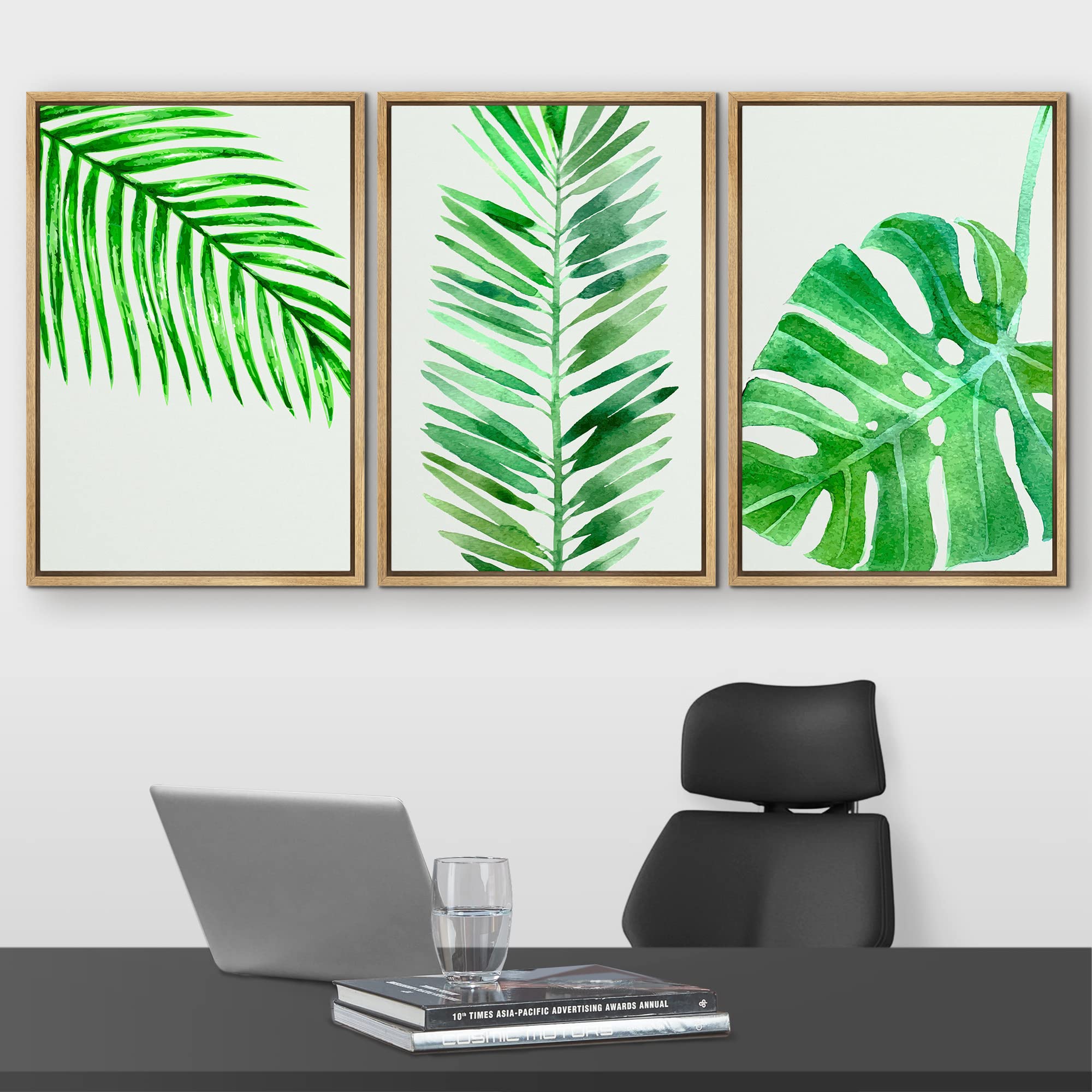 Amazon.com: wall26 Canvas Print Wall Art Set Tropical Monstera